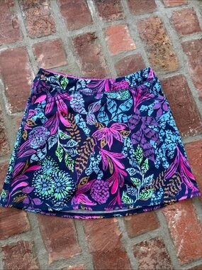 Lilly Pulitzer Luxletic UPF 50+ Calypso Coast Skort Girls XL - EUC